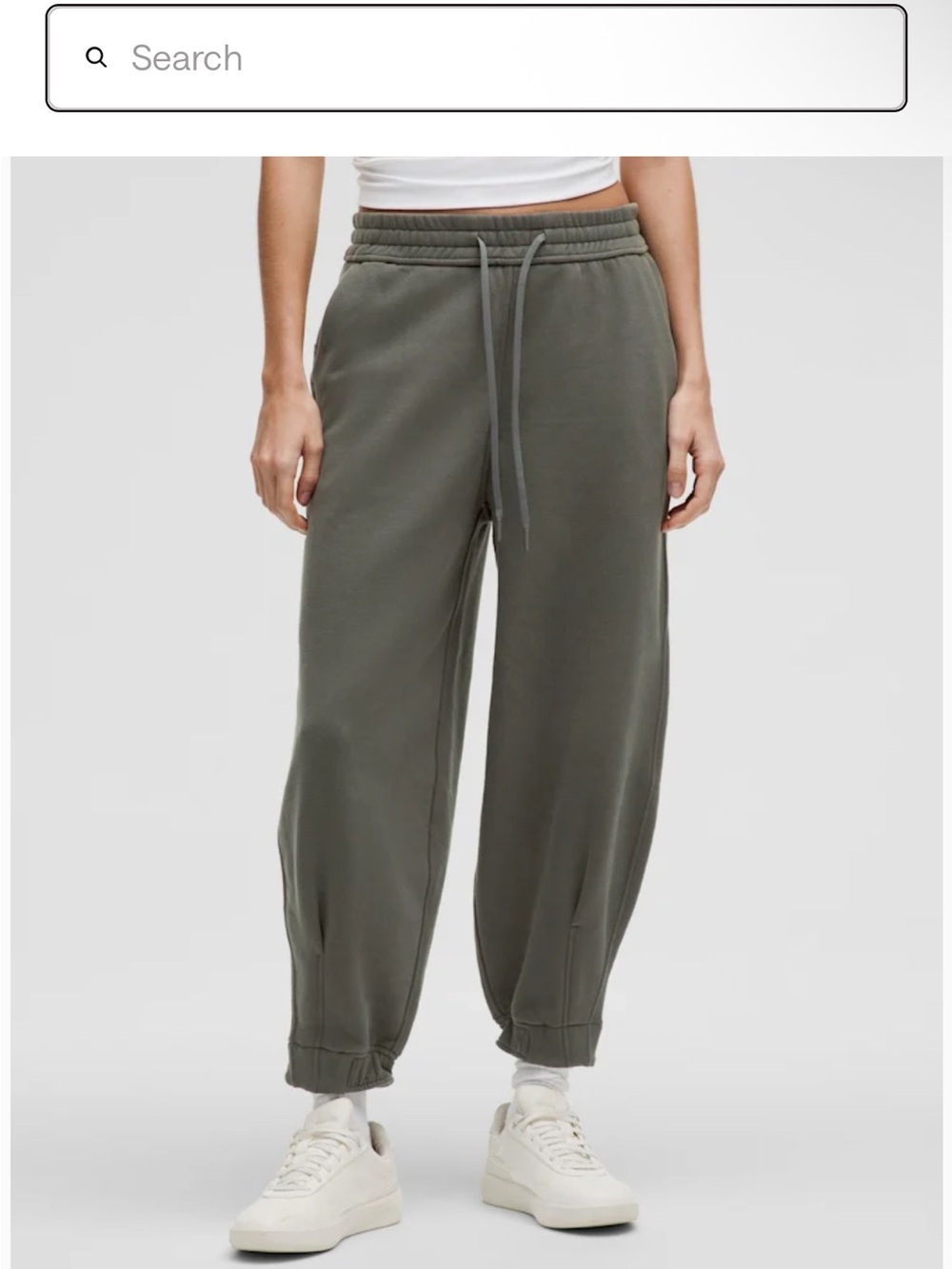 Lululemon Loungeful oversized cropped jogger